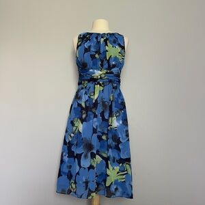 Adrianna Papell Floral Sleeveless Dress Size 8